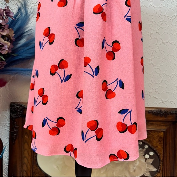 Kate Spade♠️ Cherry 🍒 Print Pink Dress (10)‼️NWOT‼️ - Picture 12 of 16